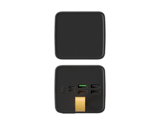 Внешний аккумулятор PERO PB09 50000 mAh, Li-Pol, output USB-C + 4 USB-A, черный